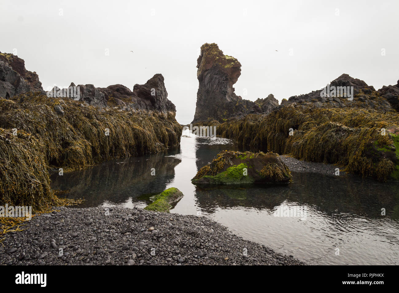 Djúpalónssandur, Landschaft in Island das Land aus Eis und Feuer (djúpalónssandur) Stockfoto