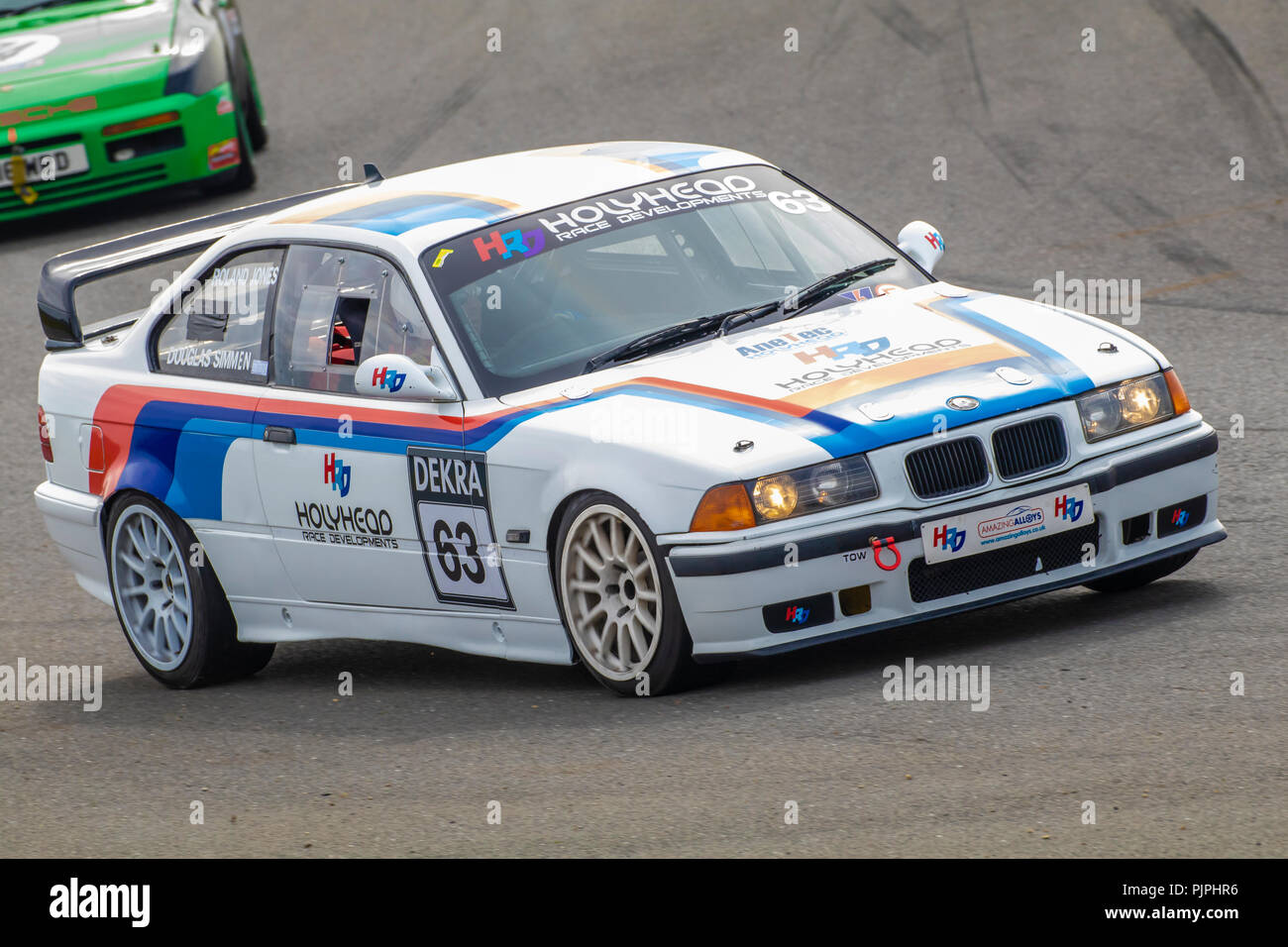 1994 BMW M3 E36, Klasse C, mit Fahrer Douglas Simmen während der cscc Rennstrecke Open Serie Rennen in Snetterton, Norfolk, Großbritannien. Stockfoto
