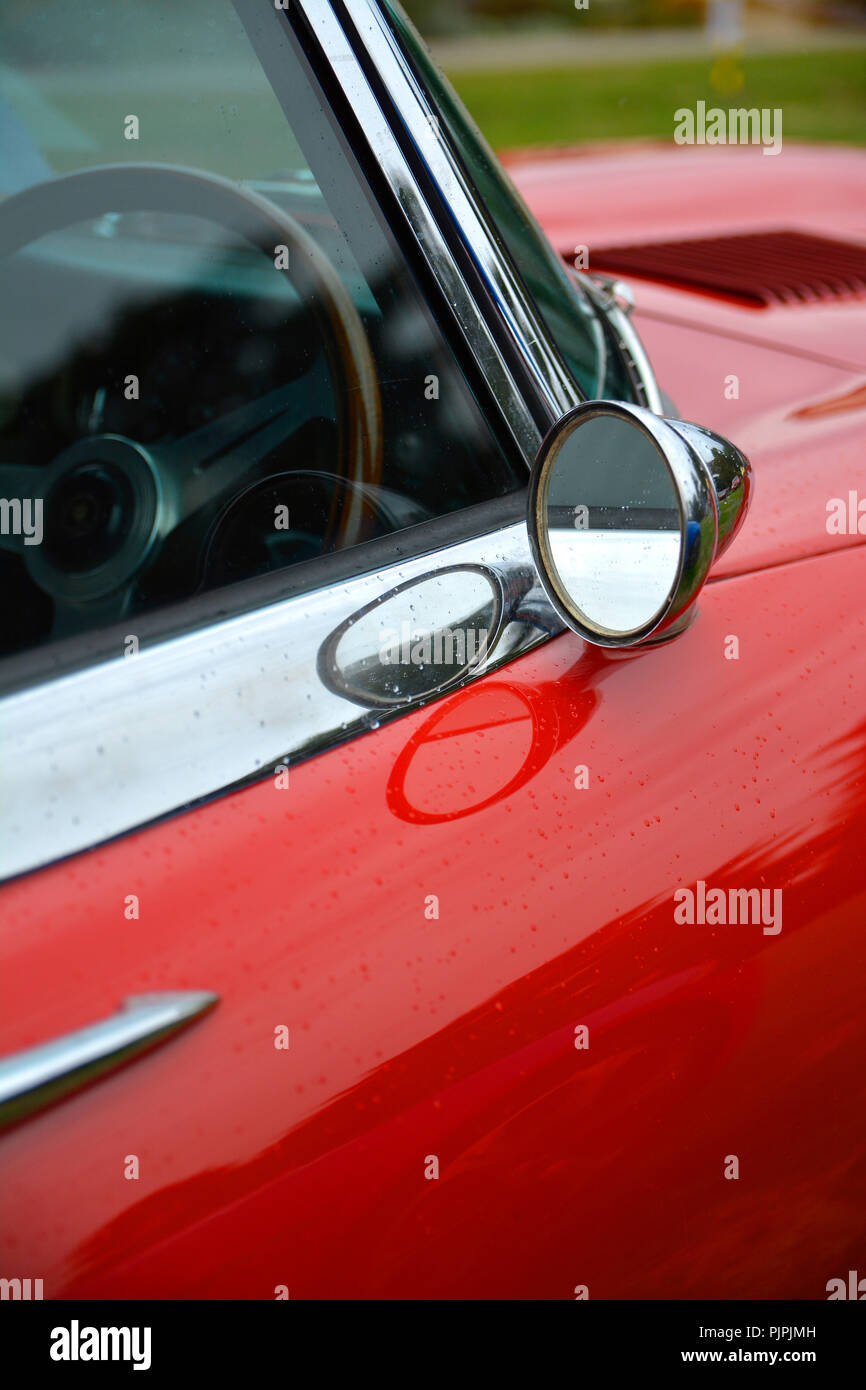Nahaufnahme Bild eines klassischen Jaguar E-type car Stockfoto