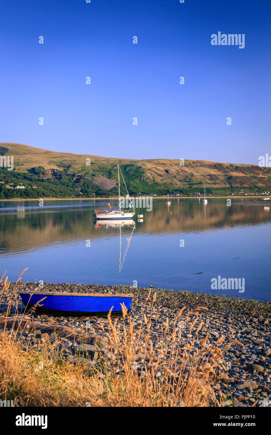Afon Mawddach in Fairbourne Amlwch, Wales Gwynedd Stockfoto