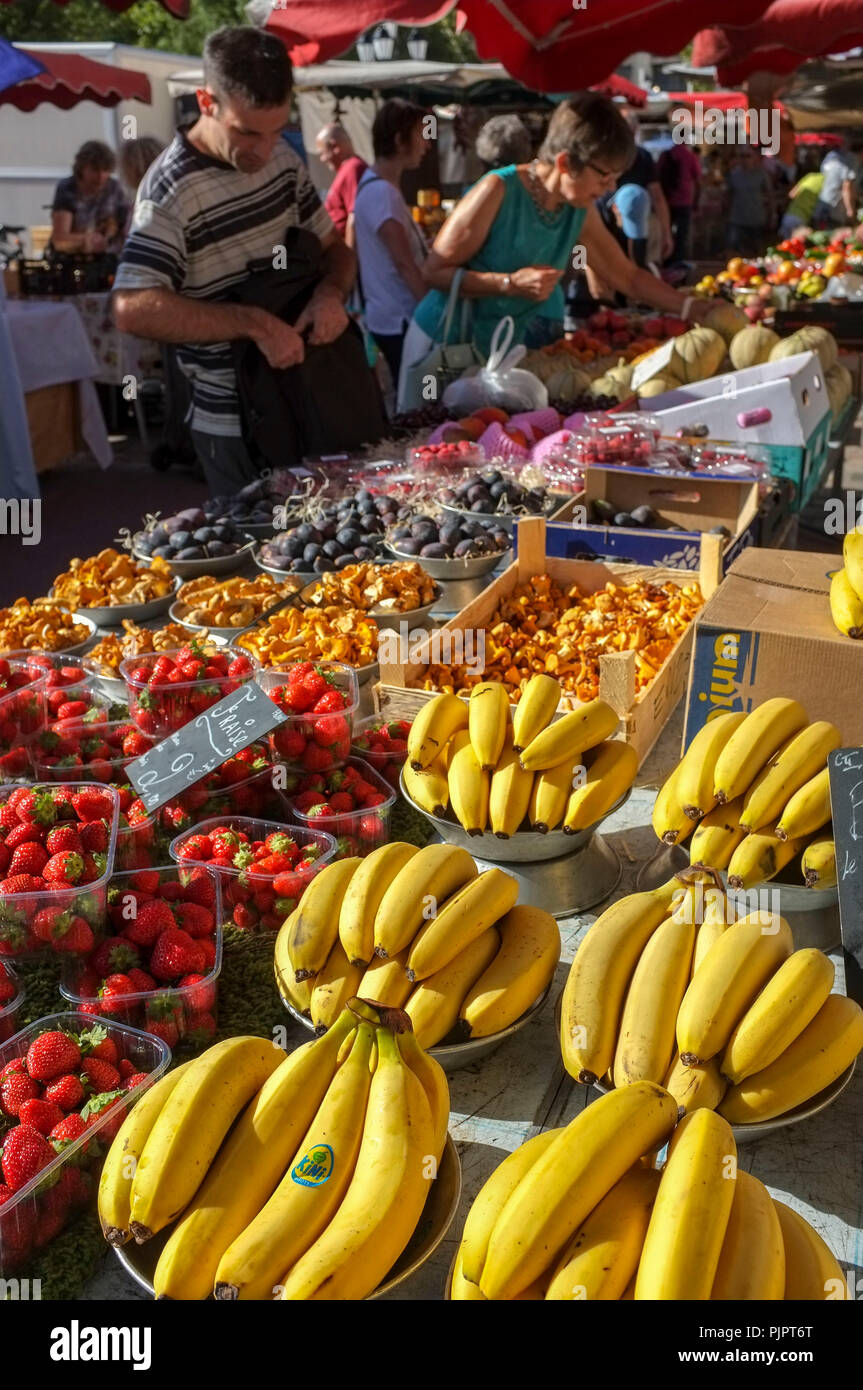 Im freien Markt am Ort, Ambroise Courtois, in Lyon, Frankreich. Stockfoto