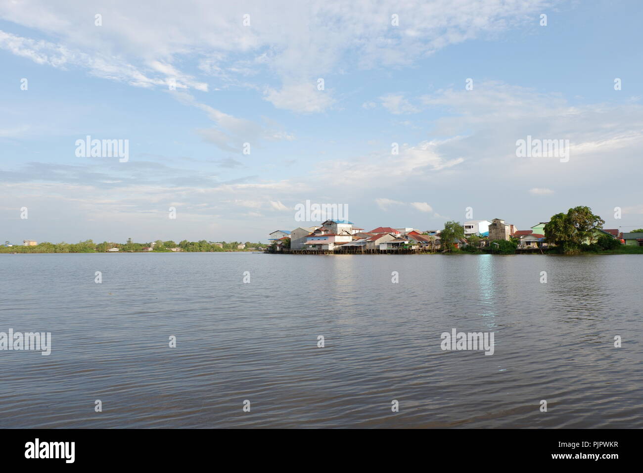 Wunderschöne Flusslandschaft Stockfoto