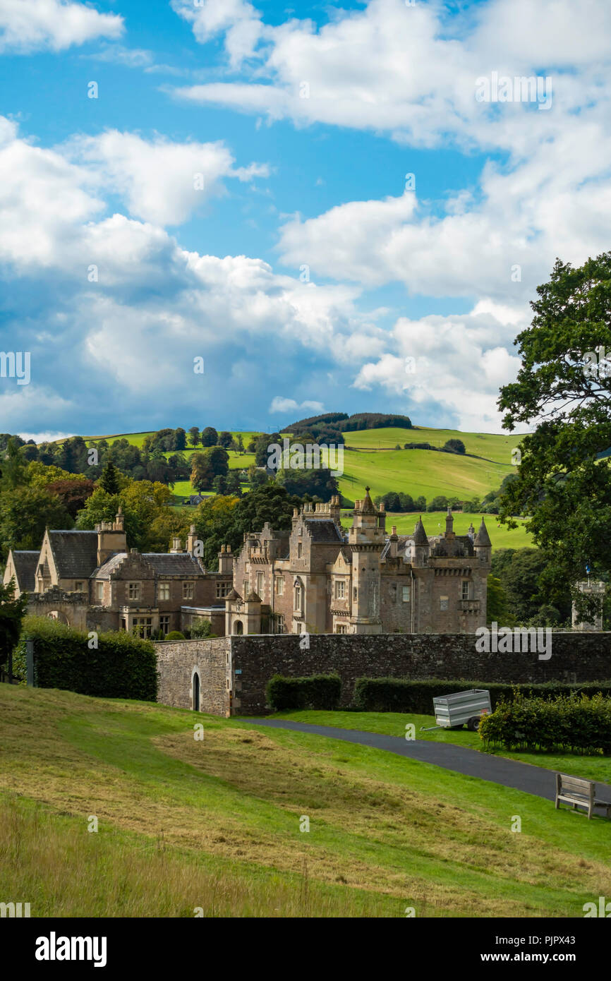 Sir Walter Scott's home Abbotsford Melrose Schottland von den Besuchern gesehen Café Stockfoto