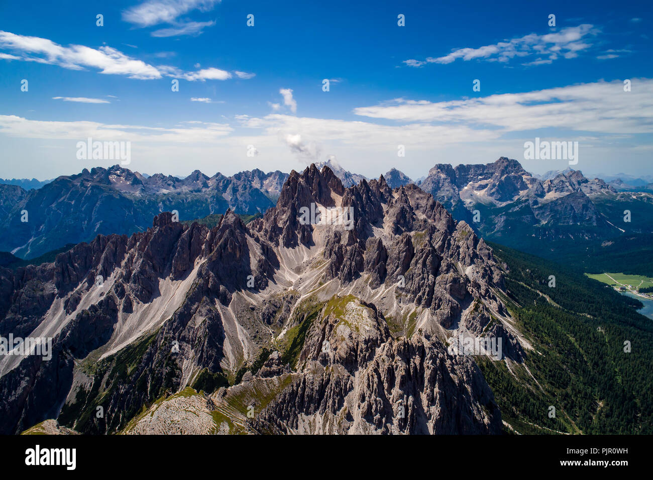 Nationalpark Drei Zinnen in den Dolomiten Alpen. Schönen natur von Italien. Stockfoto