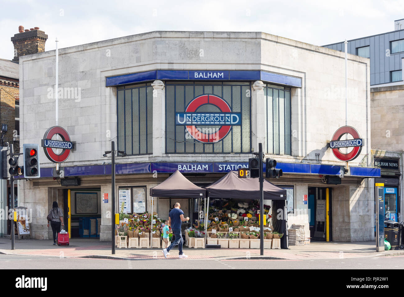 Der U-Bahnhof Balham, Balham High Road, Balham, London Borough der Wandsworth, Greater London, England, Vereinigtes Königreich Stockfoto