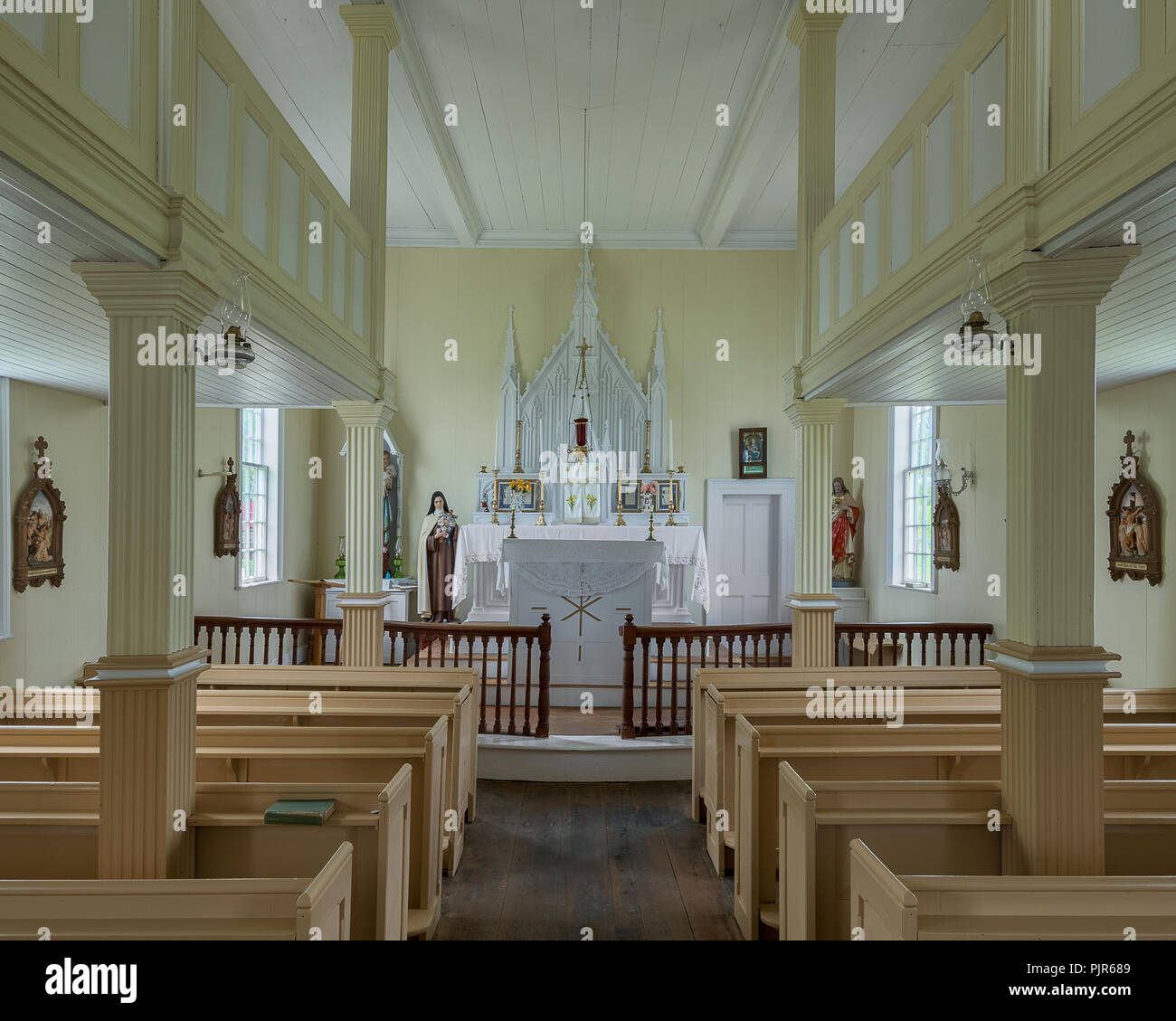 Innenraum der Kirche der Heiligen Dreifaltigkeit auf der Ash Lane in der Dreiheit, Neufundland und Labrador Stockfoto