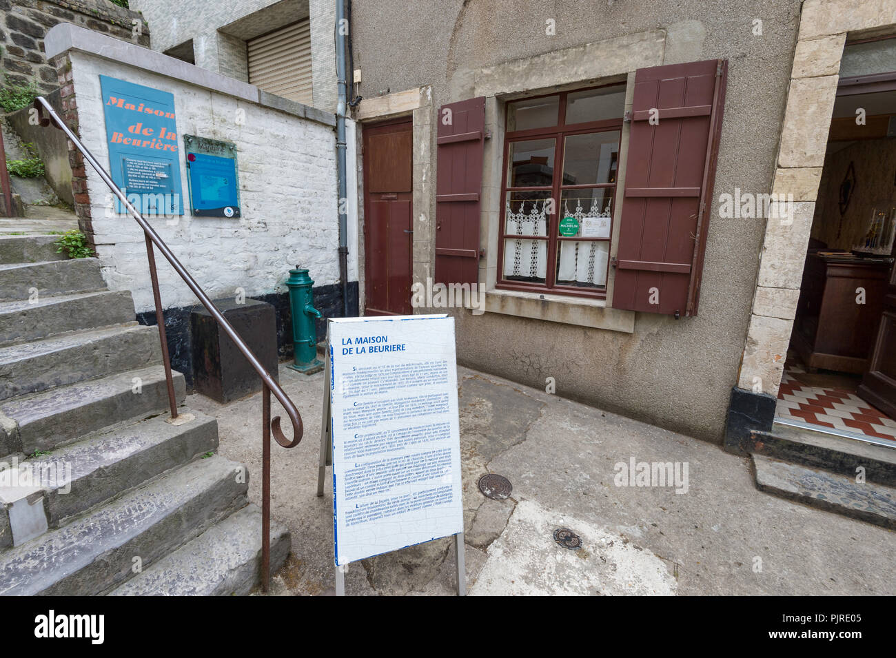 Boulogne-sur-Mer, Frankreich - 16. Juni 2018: Fischer Museum Haus der Beurière auf Machicoulis Straße. Stockfoto