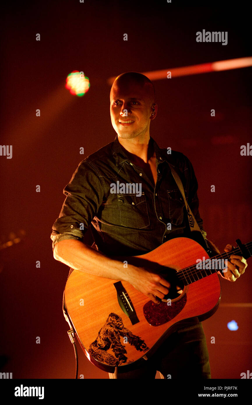Konzert der belgischen Band Milow in der Amerikaans Theater, Brüssel (Belgien, 21/11/2011) Stockfoto