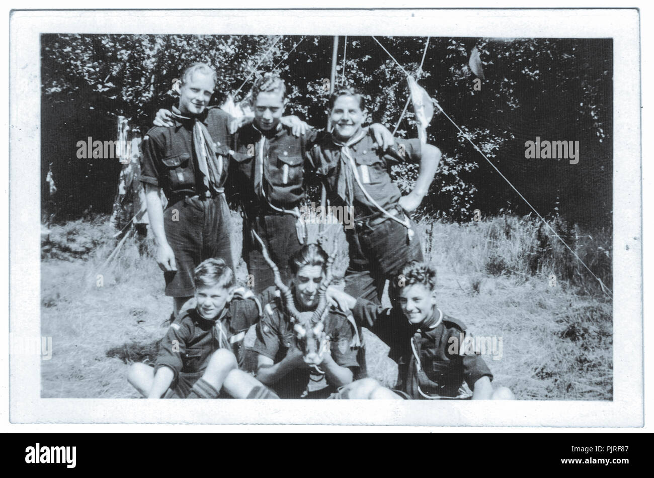 5. World Scout Jamboree, gehalten in Bloemendaal Vogelenzang, Holland, Niederlande, 1937 Stockfoto