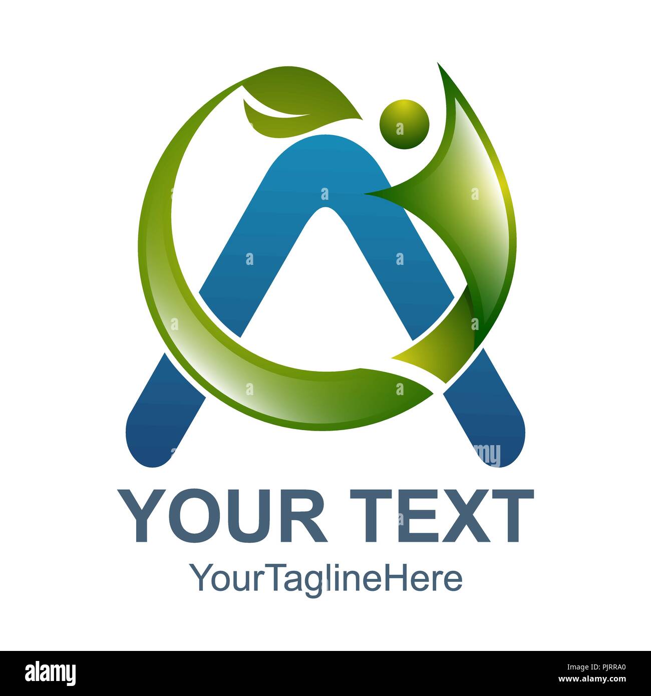 Abstrakten 3D Buchstaben ein Logo Farbe orange Design template Elemente. abstrakte Buchstaben A. Business Corporate schreiben ein Logo Design Vector. Stock Vektor