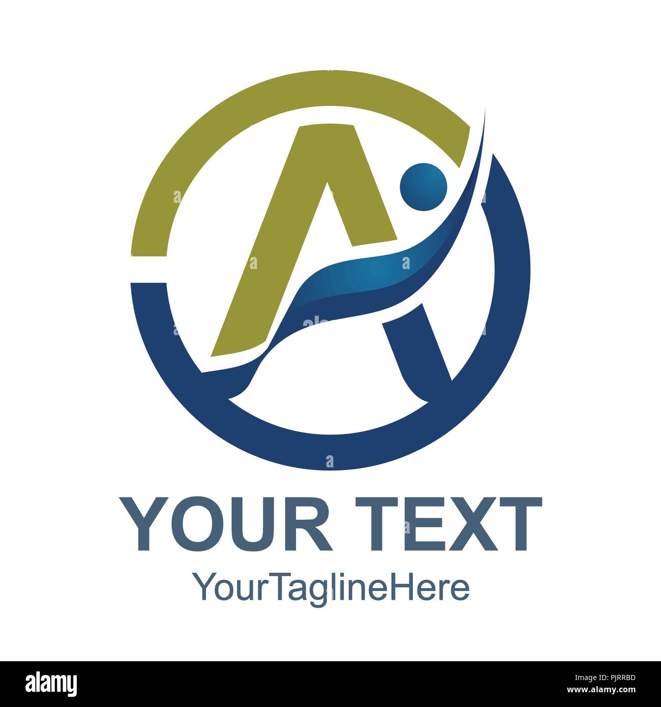 Abstrakten 3D Buchstaben ein Logo Farbe orange Design template Elemente. abstrakte Buchstaben A. Business Corporate schreiben ein Logo Design Vector. Stock Vektor