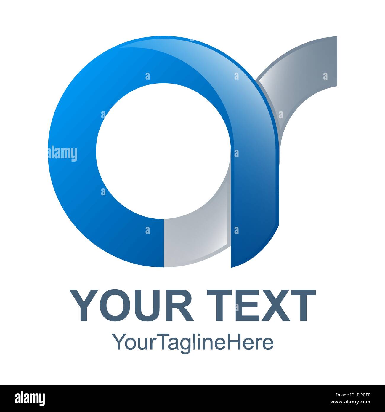 Abstrakten 3D Buchstaben ein Logo Farbe orange Design template Elemente. abstrakte Buchstaben A. Business Corporate schreiben ein Logo Design Vector. Stock Vektor