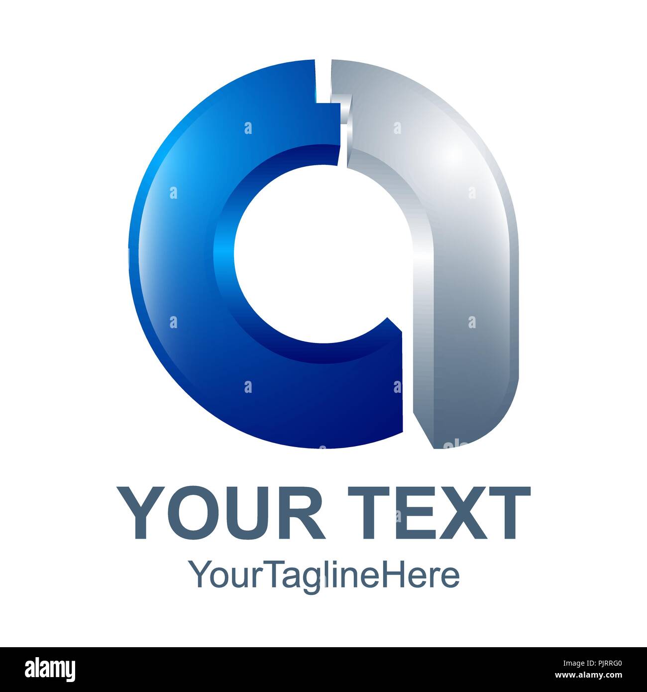 Abstrakten 3D Buchstaben ein Logo Farbe orange Design template Elemente. abstrakte Buchstaben A. Business Corporate schreiben ein Logo Design Vector. Stock Vektor