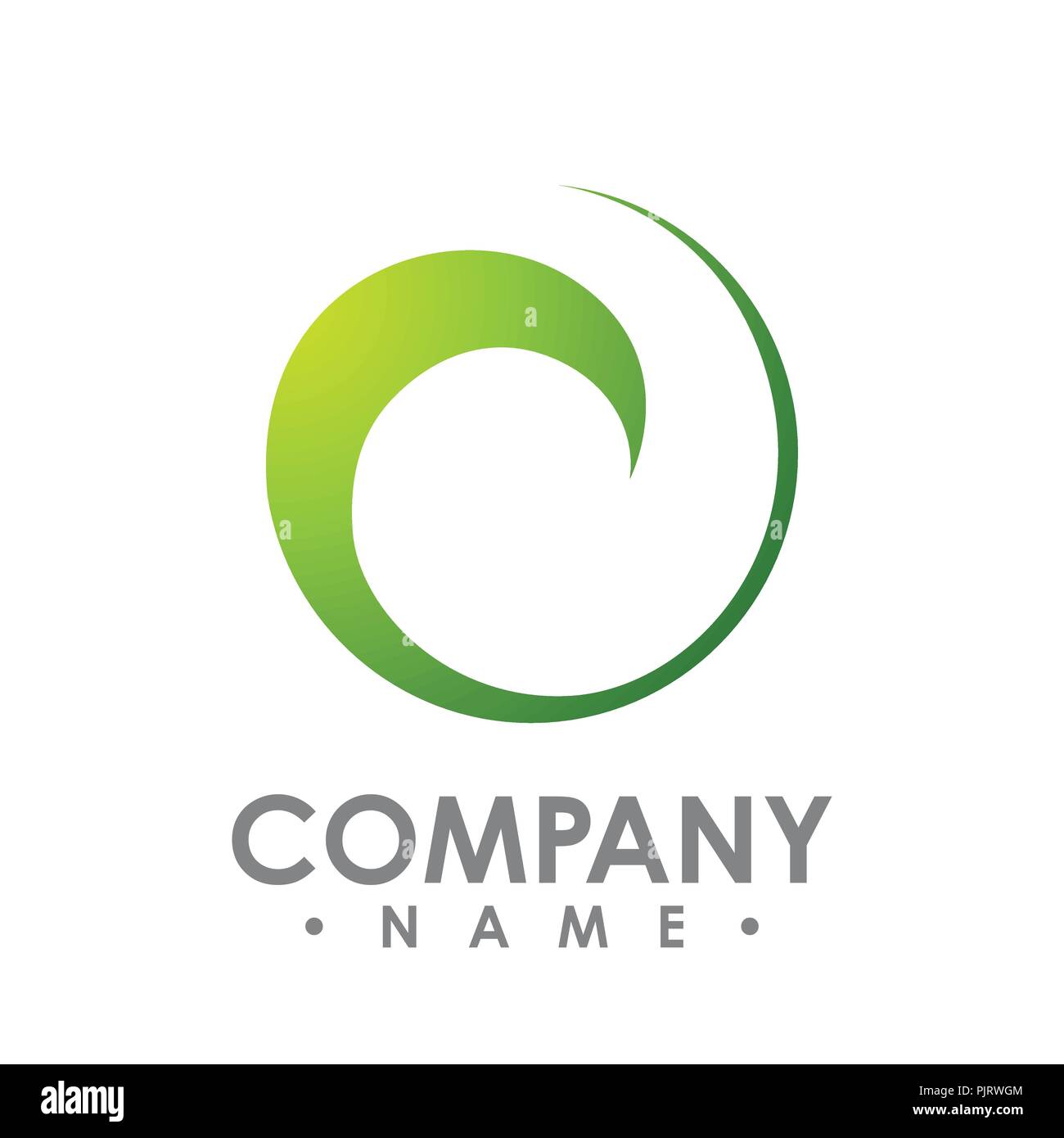 Abstrakte Logo für das Unternehmen. Corporate Identity Design Element. Eco, Natur, Whirlpool, Spa, Aqua swirl Logo Idee Stock Vektor