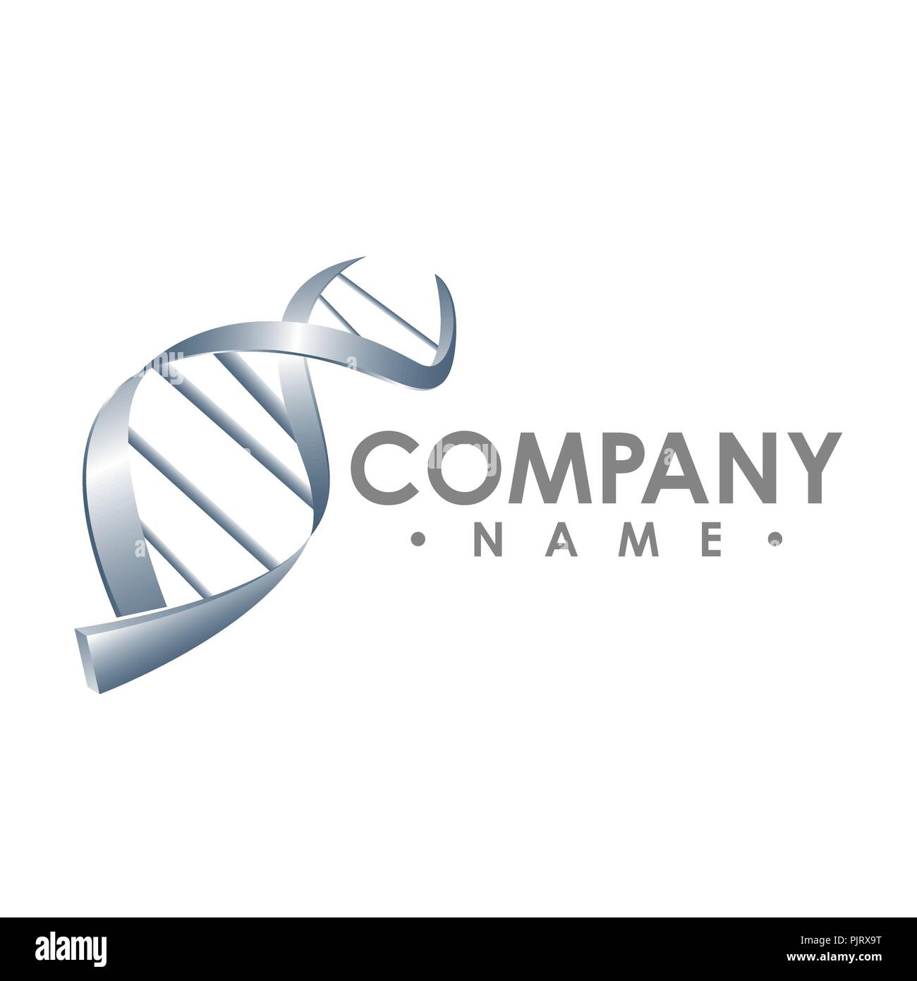 DNA-Sequenz Licht 3d-Flachbild Vector Illustration kunst Pädagogische logo Medizin Center Healthcare Stock Vektor