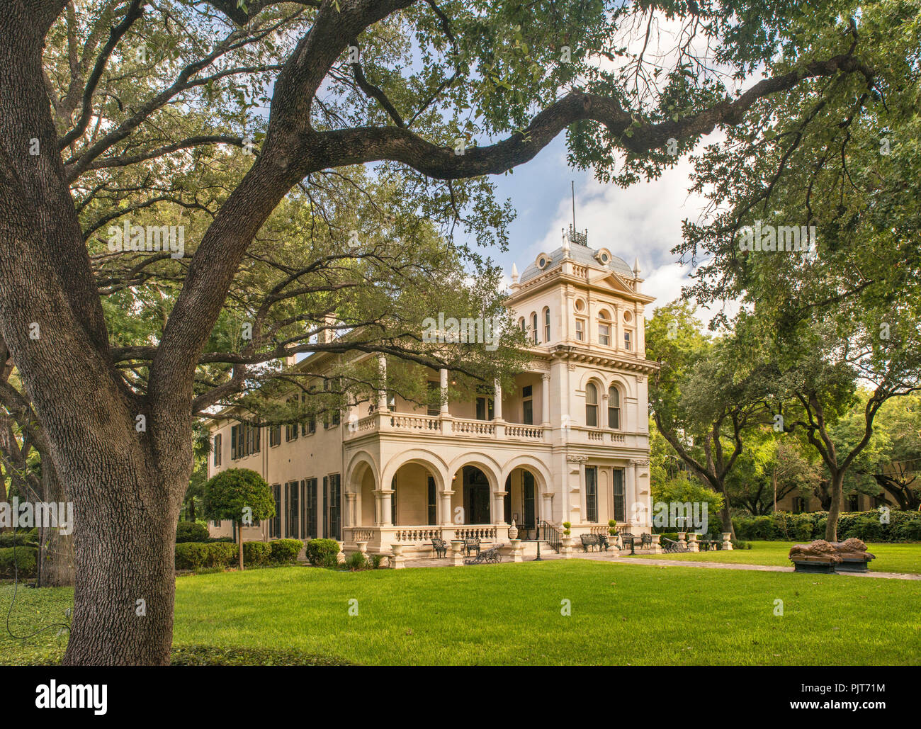 Villa Finale, Kunst Museum der King William Street, King William Historic District, San Antonio, Texas, USA Stockfoto
