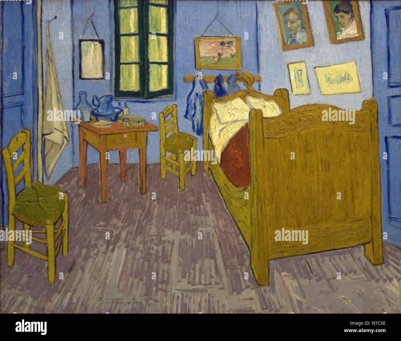 Schlafzimmer von Van Gogh in Arles. Stockfoto