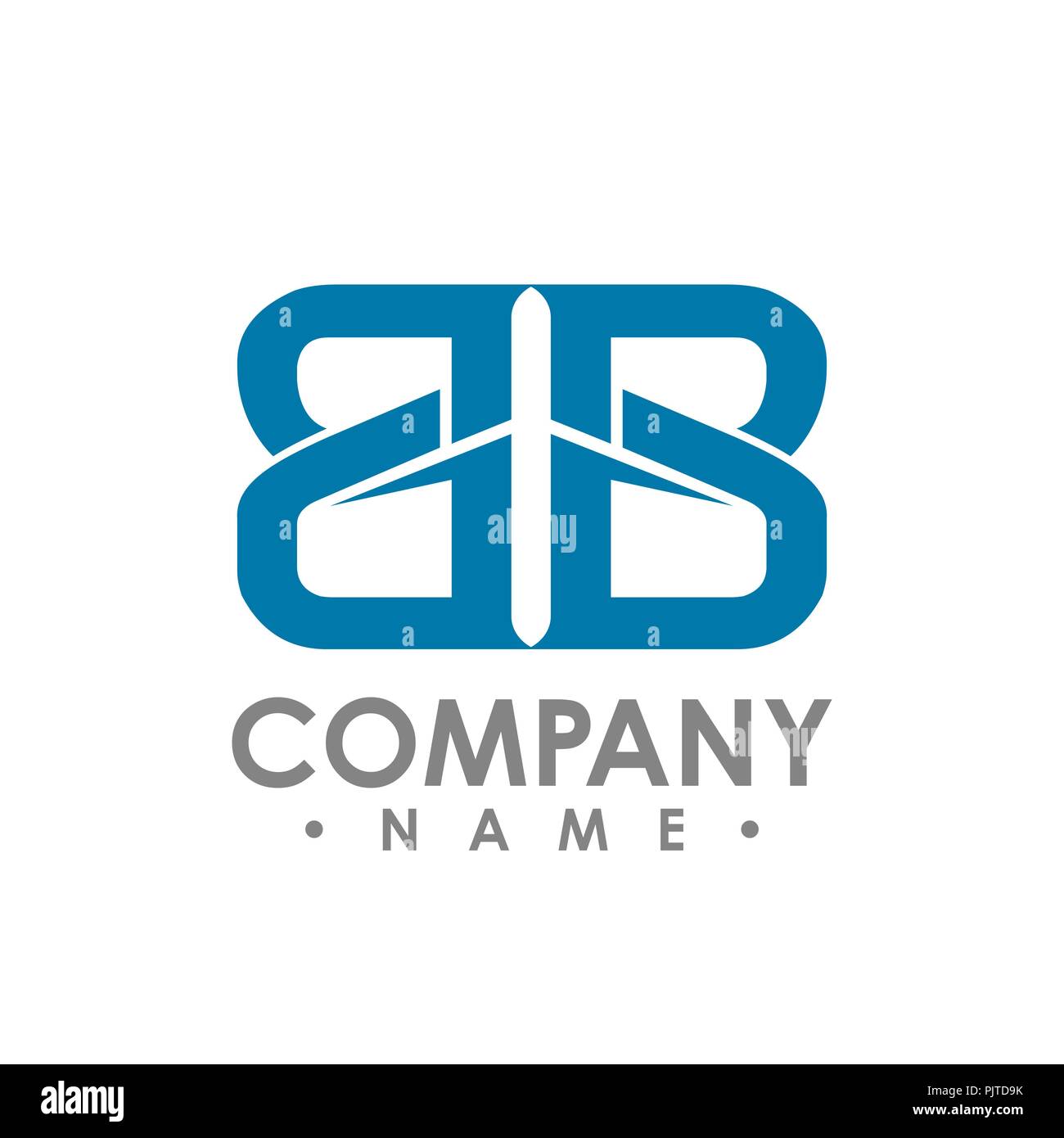 BB initial Immo Logo Design. Schriftzug Immo Logo Design vector Konzept und Idee. Stock Vektor