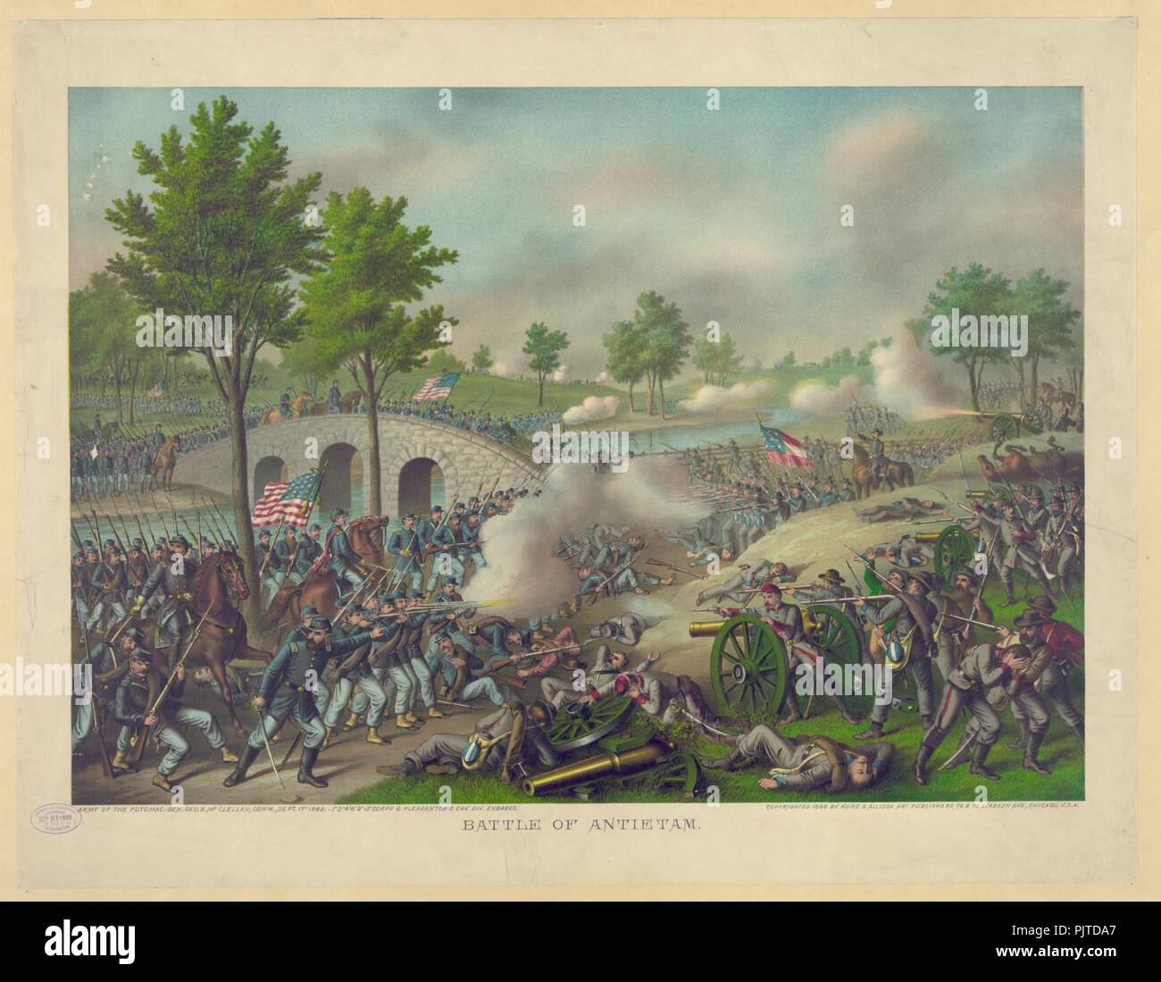 Schlacht von Antietam. Stockfoto