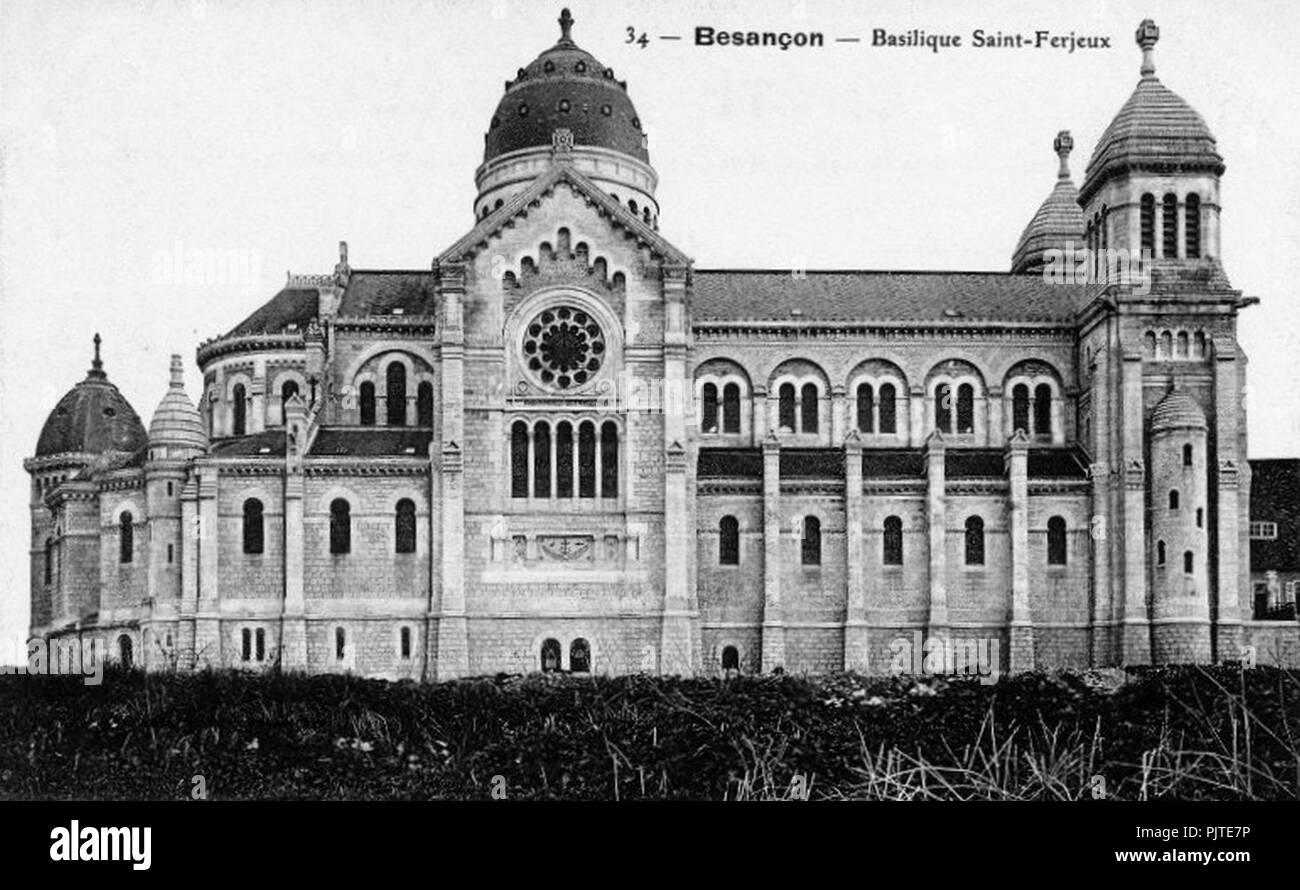 Basilika Saint-Ferjeux - XXe - 2. Stockfoto