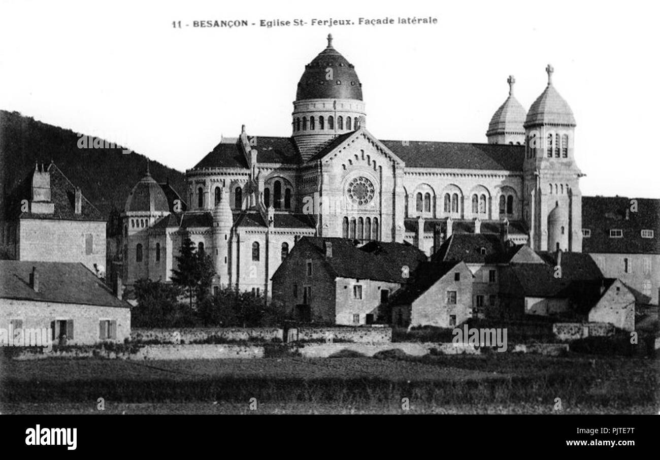 Basilika Saint-Ferjeux - XXe - 3. Stockfoto