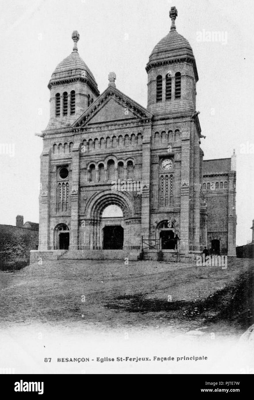 Basilika Saint-Ferjeux - XXe - 4. Stockfoto