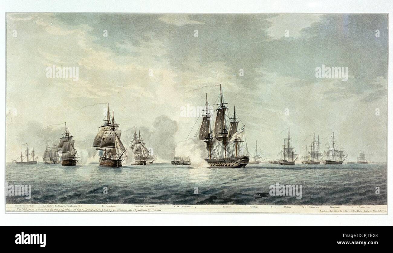 Schlacht am Nil 1798. Stockfoto