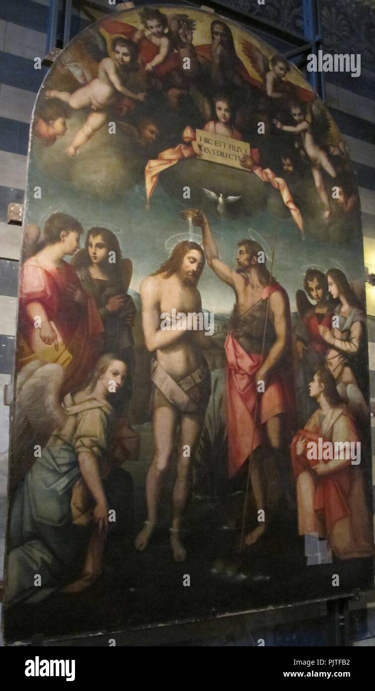 Battistero di Siena, Battesimo di Cristo di Andrea e Raffaello