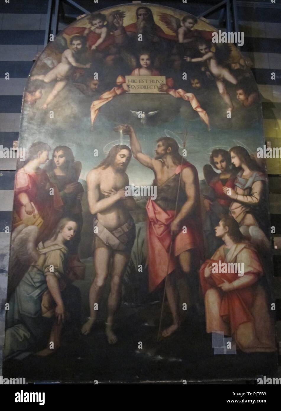 Battistero di Siena, Battesimo di Cristo di Andrea e Raffaello