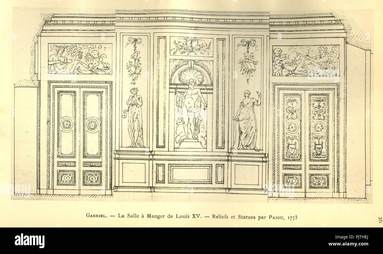 Bellevue Grand Salon Louis XV 1773. Stockfoto