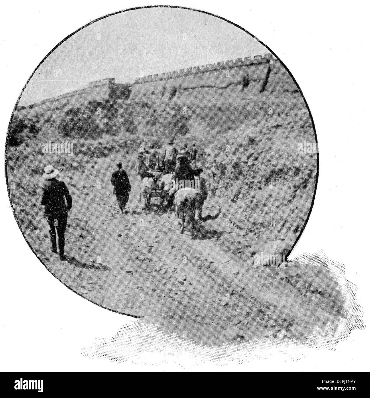 Barzini-La metà del mondo Vista da un'Automobil, Milano, Fontana, 1908 (Seite 25). Stockfoto