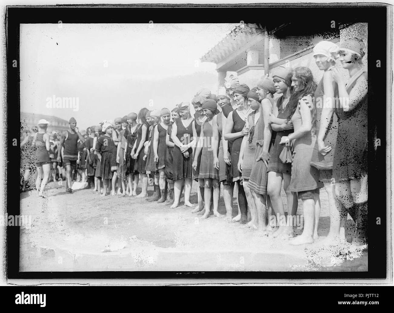 Badenixen, meine Damen schwimmen Treffen am 13. Juli 1919 Stockfoto