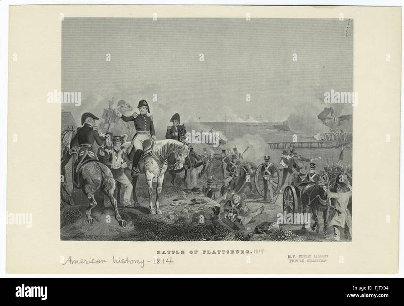 Schlacht von Plattsburg. Stockfoto