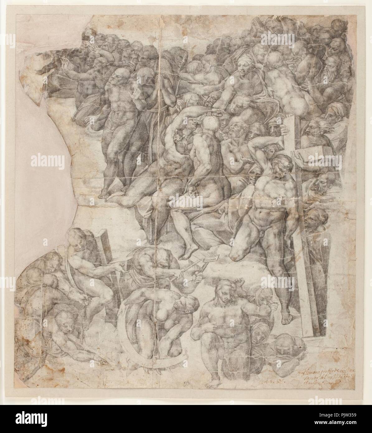 Becerra (copia de Michelangelo) (Juicio Final). Stockfoto