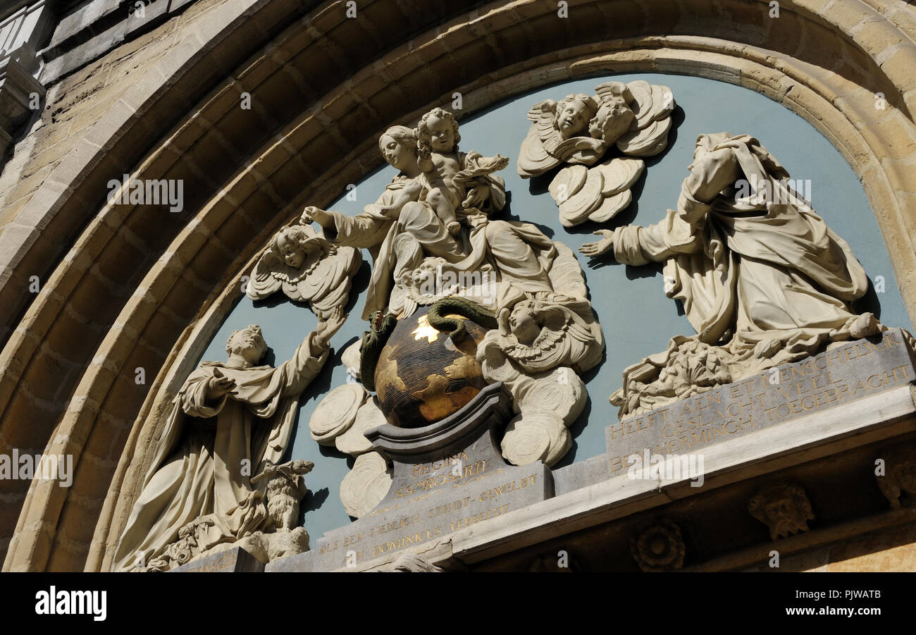 Die St. Paulus Kirche auf der Veemarkt in Antwerpen (Belgien, 24/07/2008) Stockfoto