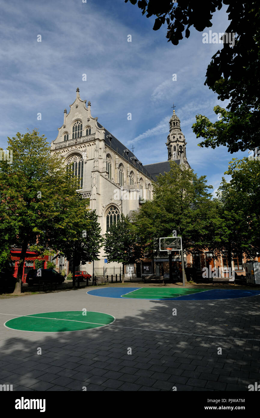 Die St. Paulus Kirche auf der Veemarkt in Antwerpen (Belgien, 24/07/2008) Stockfoto