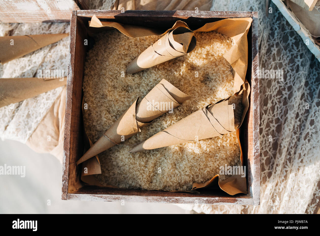 Hochzeit detail, Blumen, Hochzeit Stockfoto