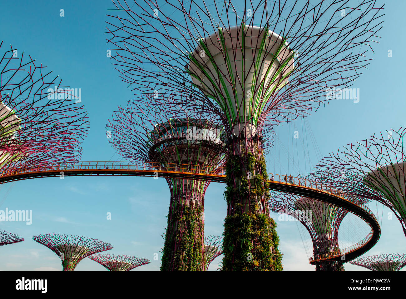 Eine wirklich moderne Metropole, der Stadtstaat Singapur anders als irgendwo sonst in Südostasien ist. Stockfoto