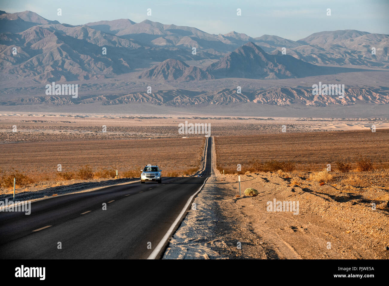 State Route 190 Kreuzung Death Valley National Park in Kalifornien, USA. Stockfoto