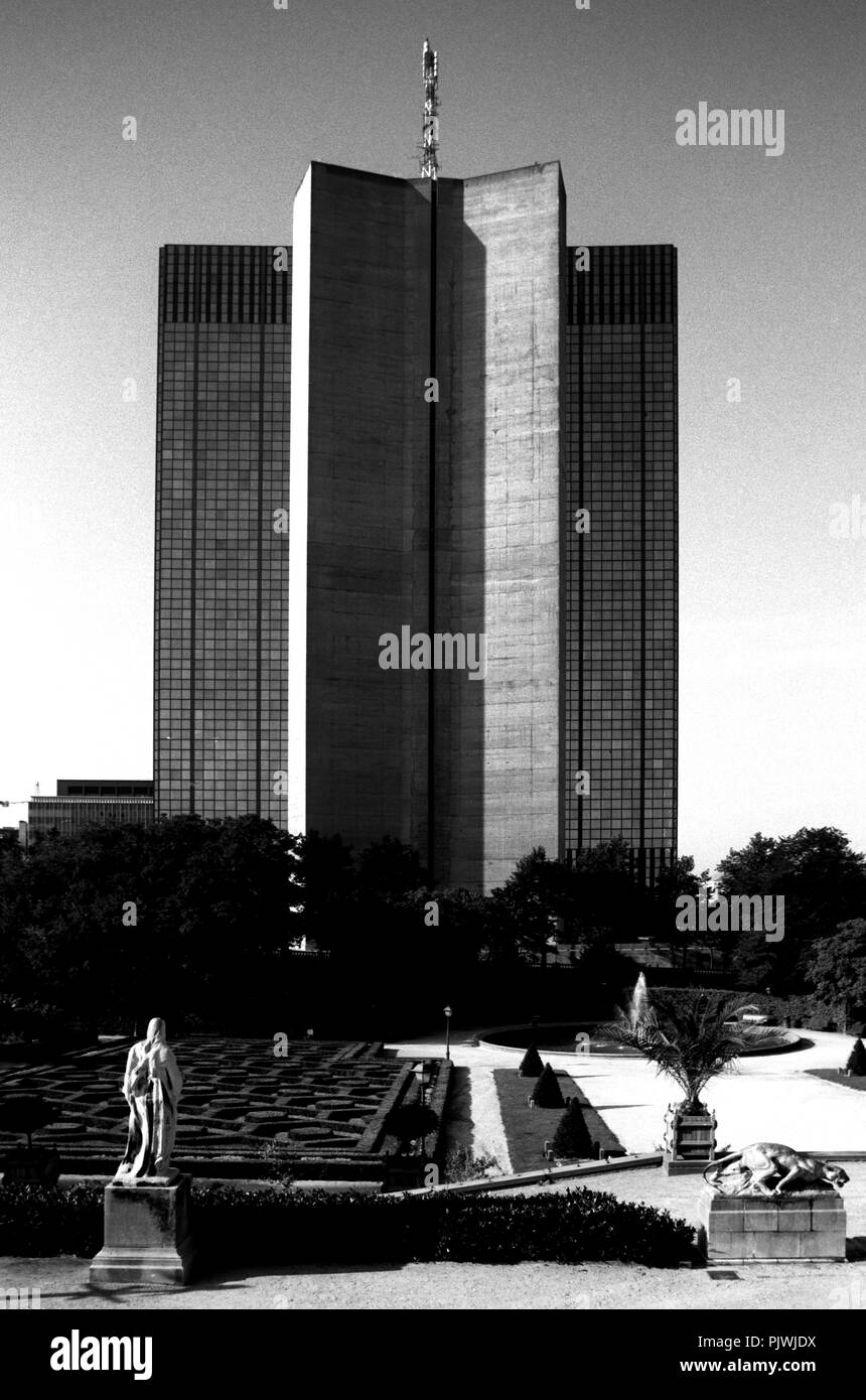 Die Finance Tower (Tour des Finanzen) in Brüssel (Belgien, 18.08.2002) Stockfoto