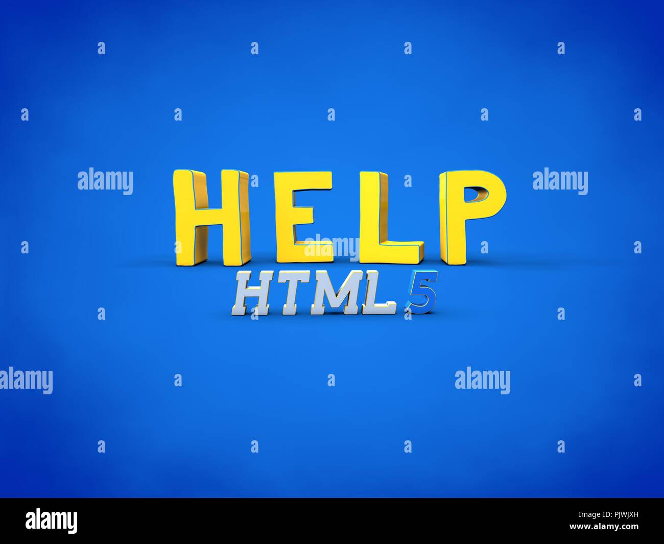Hilfe, HTML5-Konzept Hintergrund Stockfoto