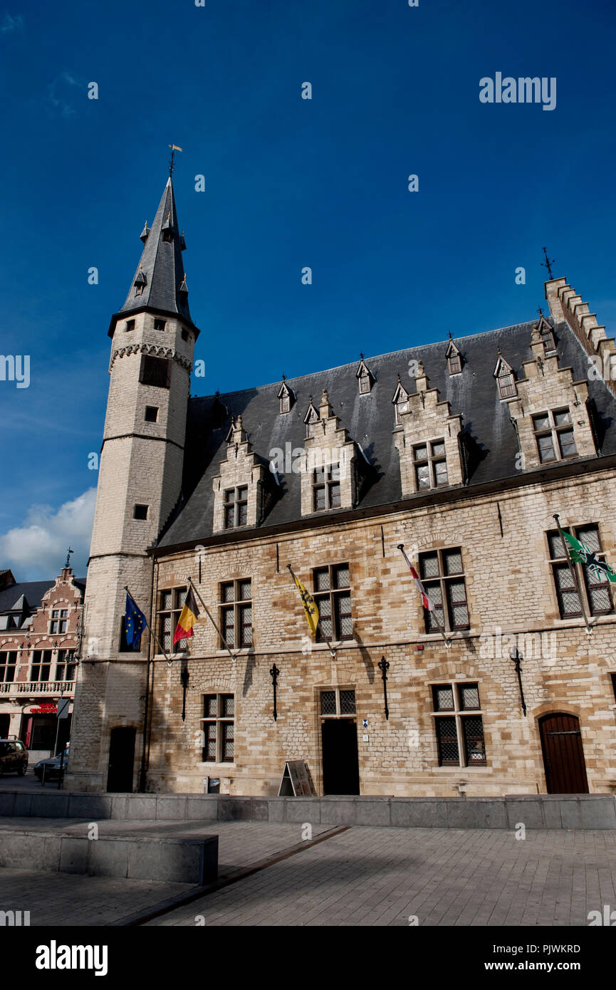 Die Vleeshuismuseum in Dendermonde (Belgien, 30/09/2010) Stockfoto