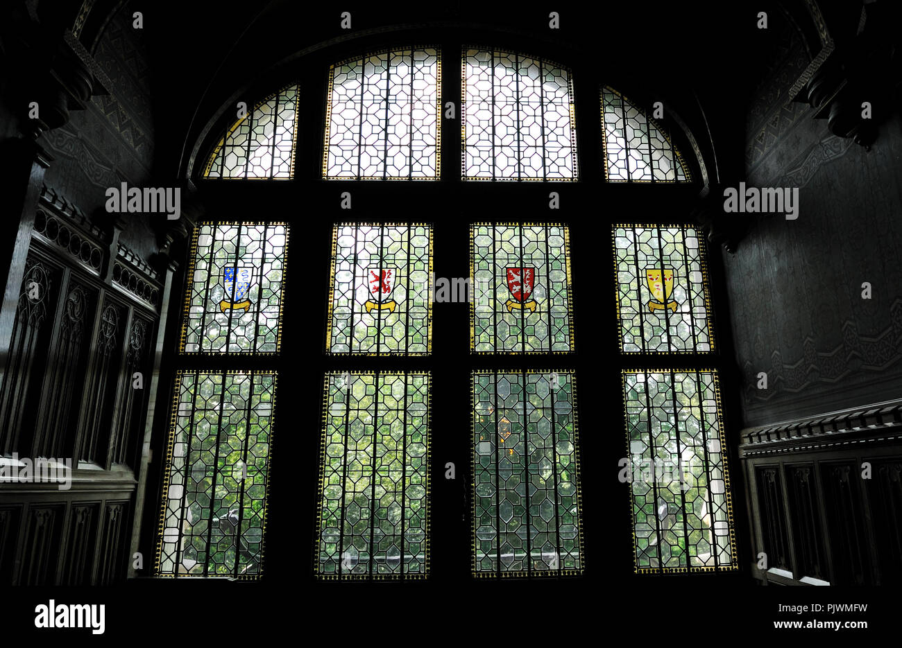 Die gaasbeek Castle in der Nähe von Lennik (Belgien, 09/08/2008) Stockfoto