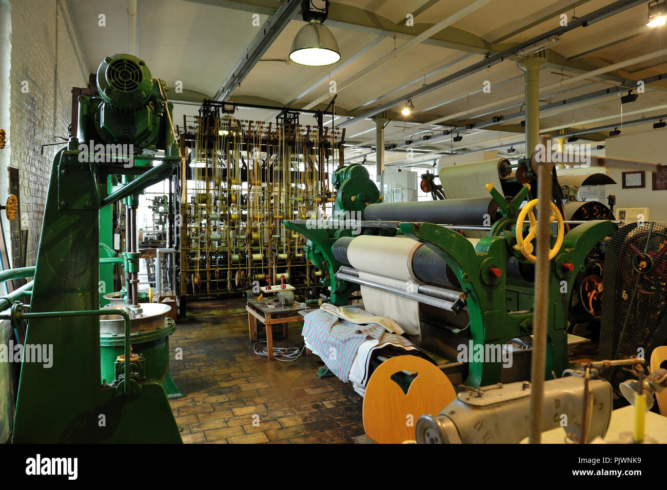 Innerhalb der MIAT, das Museum für Industrielle Archäologie und Textilien in Gent (Belgien, 03/08/2008) Stockfoto