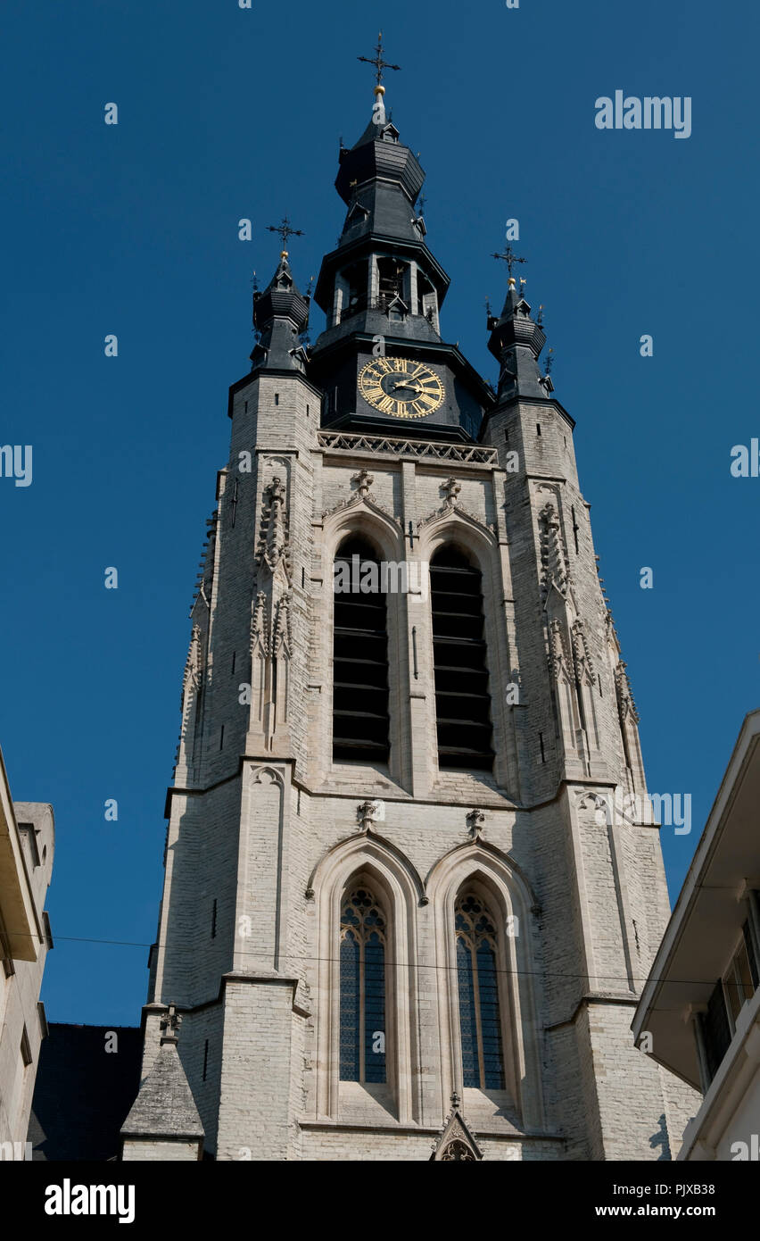 Die Kirche St. Martin in Kortrijk (Belgien, 20/09/2008) Stockfoto