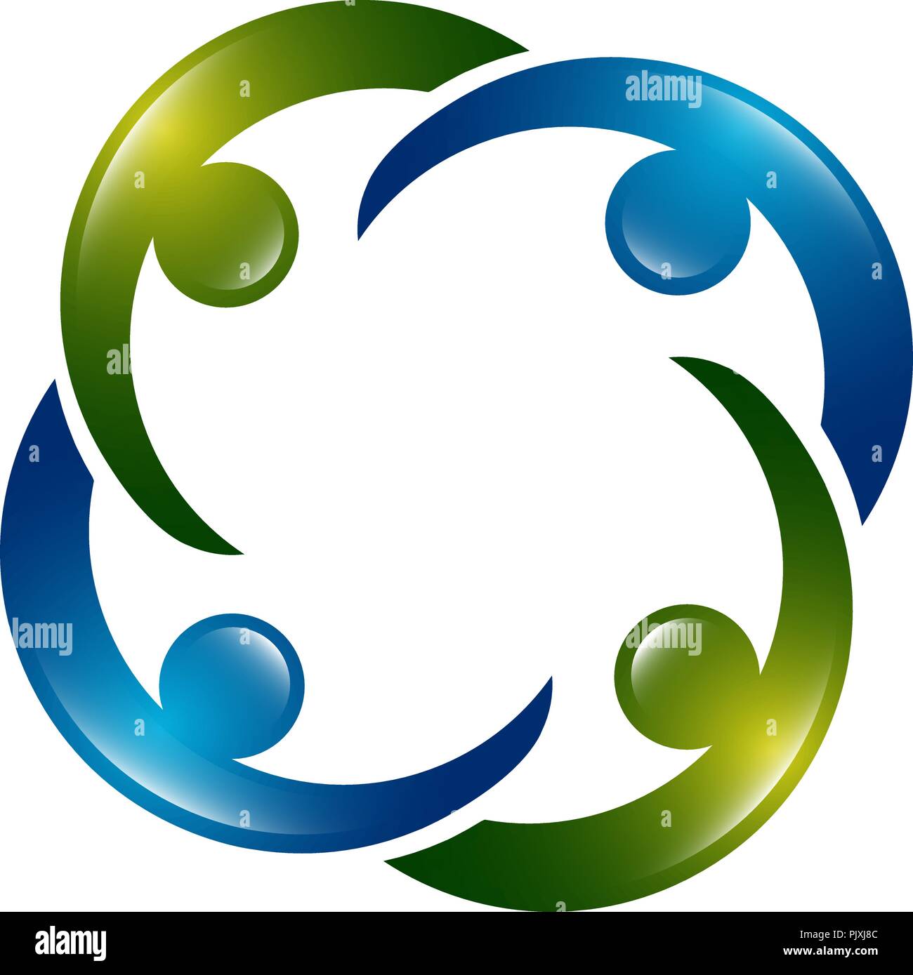 3d-abstrakten Menschen Icons und Symbole. Die Technologie Menschen Symbol logo Stock Vektor