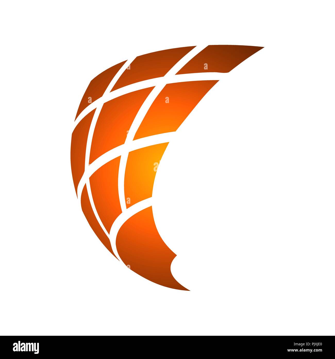 Abstrakte Form vector Logo Design Illustrator. Vektor logo-Element. Geometrische Form. Vektor geometrische Logo Stock Vektor