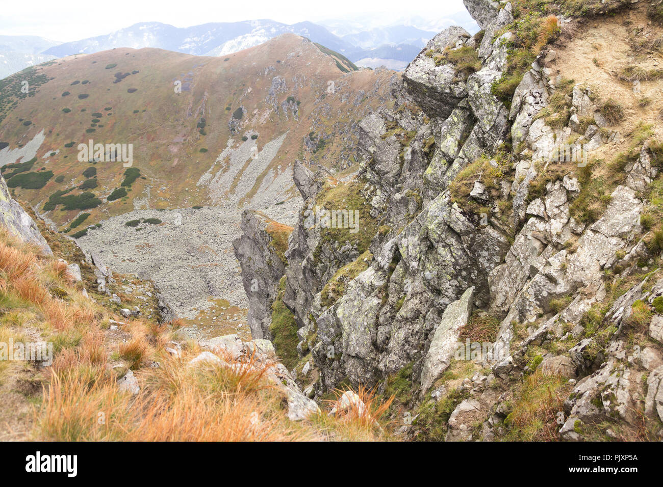 Schlucht in den Bergen Stockfoto