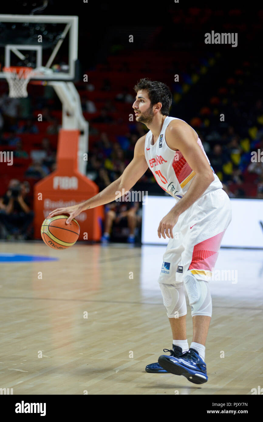 Ricky Rubio. Spanien Basketball Nationalmannschaft. Wm 2014 Stockfoto