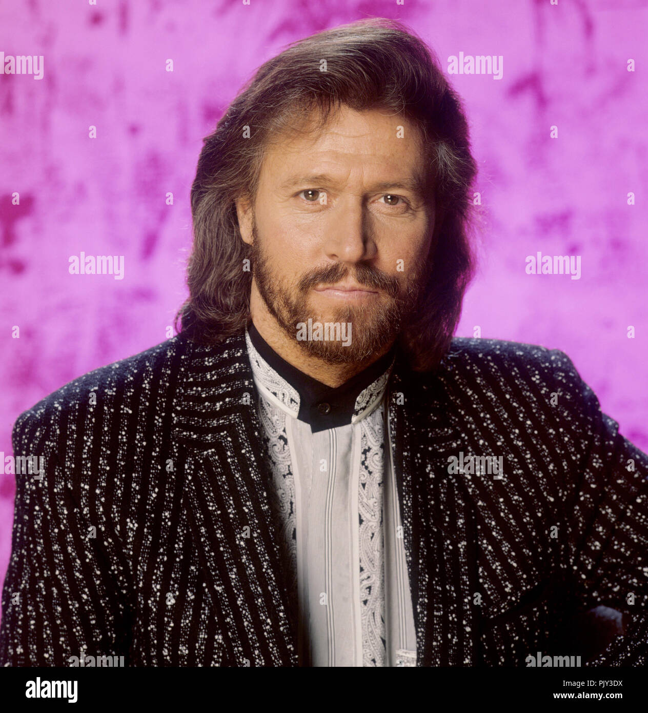 Barry Gibb (Bee Gees) am 21.03.1989 in München. | Verwendung weltweit Stockfoto